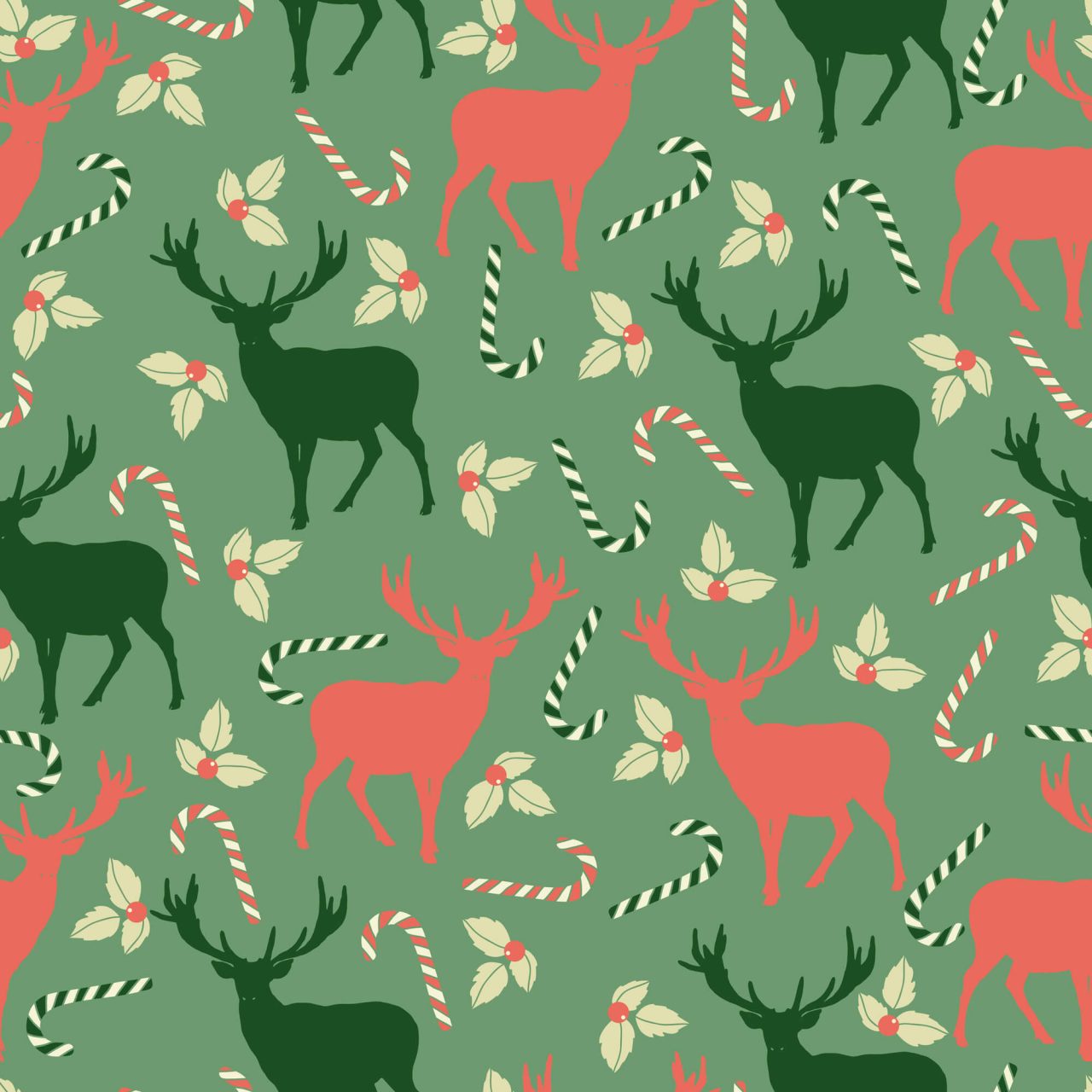 Merry christmas pattern5 – Print My Strap