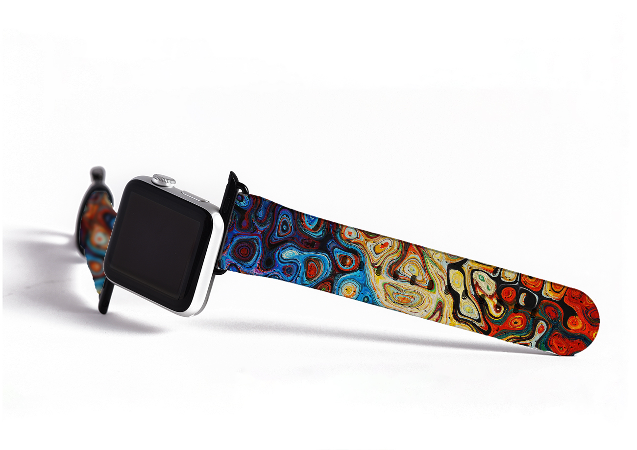 Abstract Watercolor Pattern Apple Watch Strap