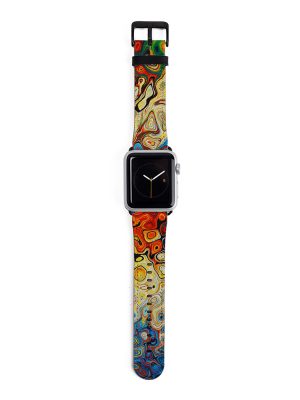 Abstract Watercolor Pattern Apple Watch Strap