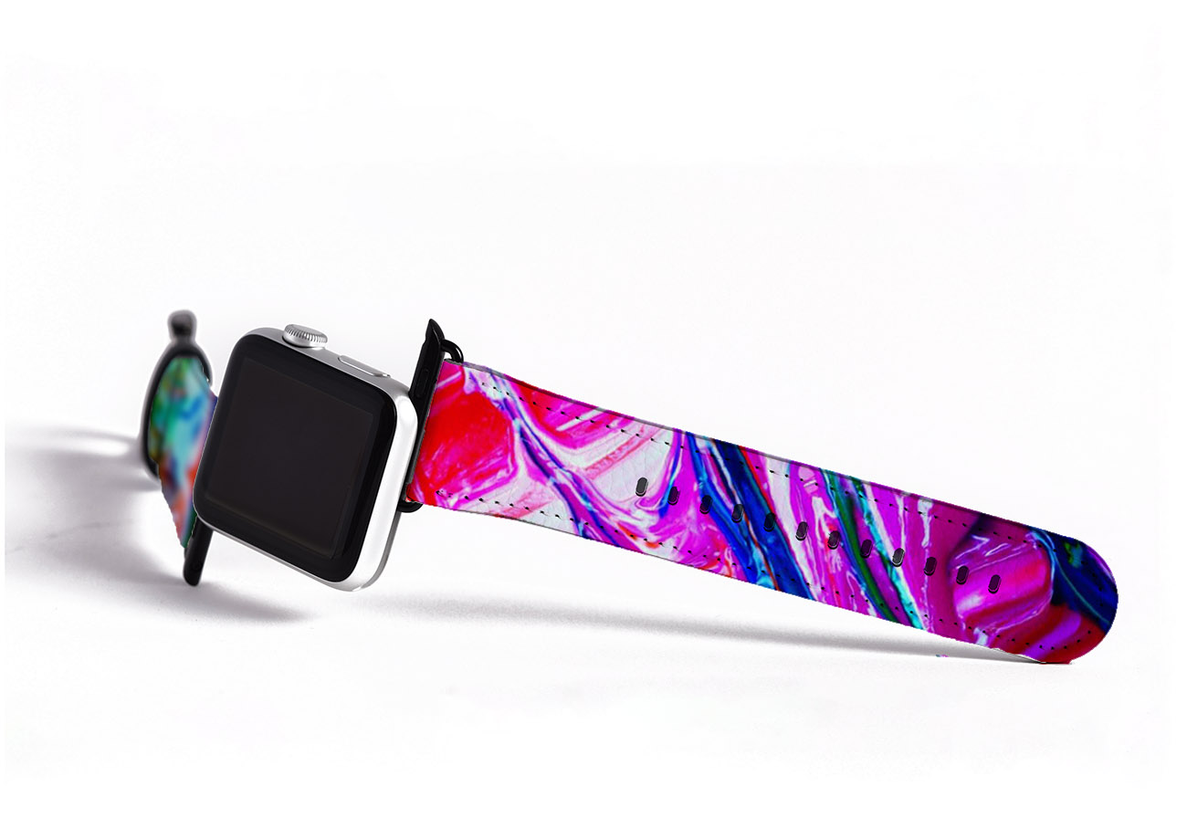Abstract Paint Apple Watch Strap