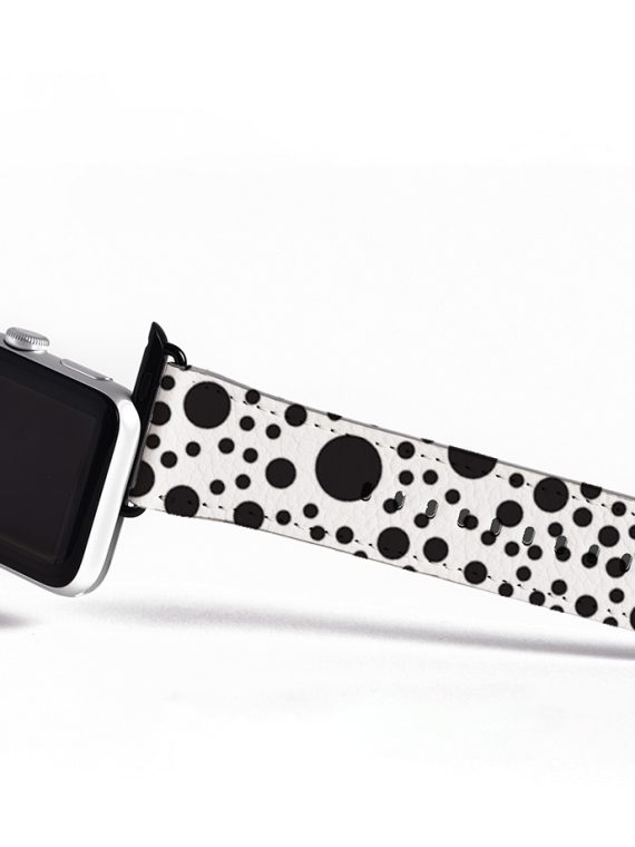 Black Polka Dots Apple Watch Strap