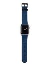 Blue Leather Apple Watch Strap
