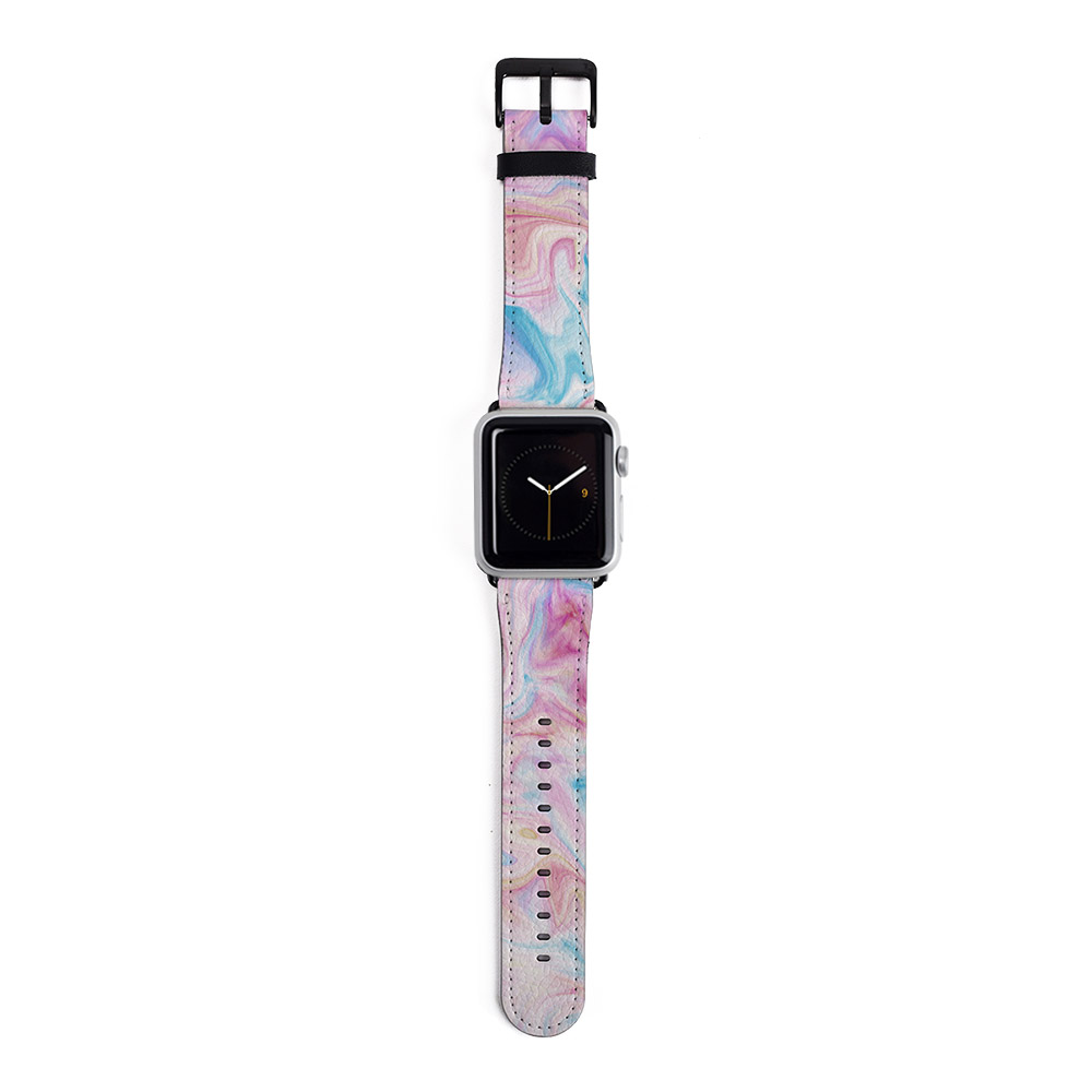 Cotton Candy Marble Apple Watch Strap