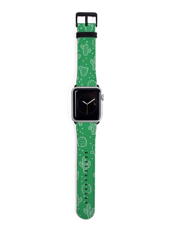 Green Cactus Apple Watch Strap