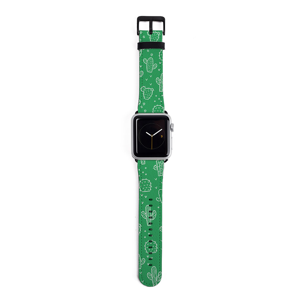 Green Cactus Apple Watch Strap