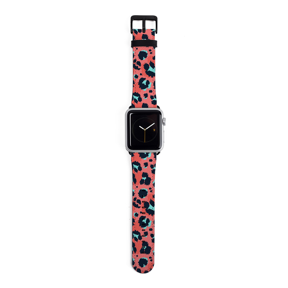 Retro Leopard Print Apple Watch Strap