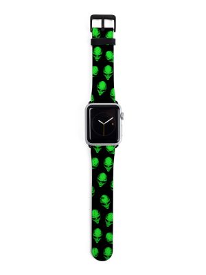 Green Aliens Apple Watch Strap