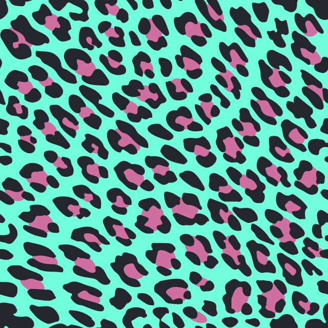 green-pink-leopard – Print My Strap