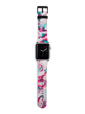 Flowery Marble Apple Watch Strap