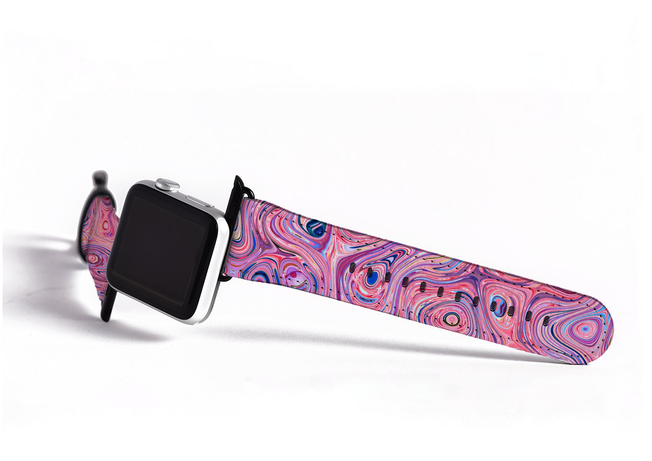 Pink Swirls Apple Watch Strap