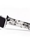 White & Black Marble Apple Watch Strap